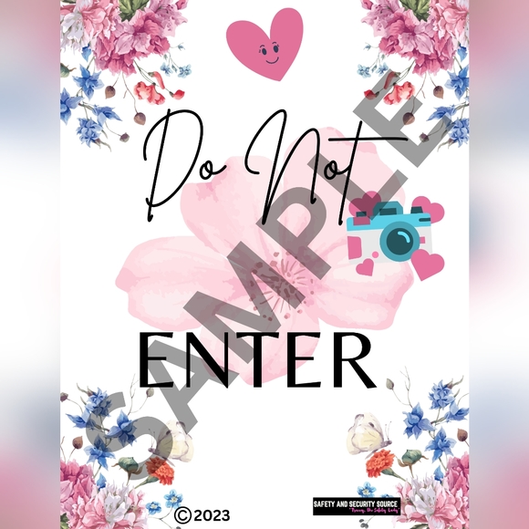 "Smile You're On Camera" and "Do Not Enter" Posters - Picture 2 of 2